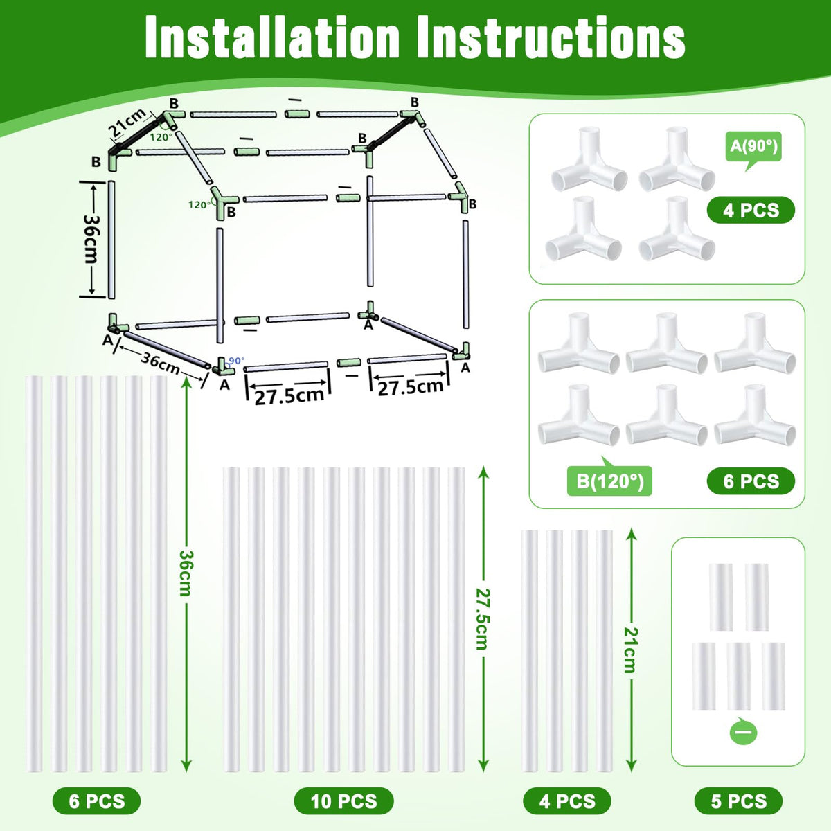 Mini Greenhouse with Grow Light for Indoor, PVC Planting Tent with Waterproof Mat & Zipper Door,15W Full-Spectrum LED Plant Grow Light and Timer for Seed Starter Tray for Indoor and Outdoor Plants