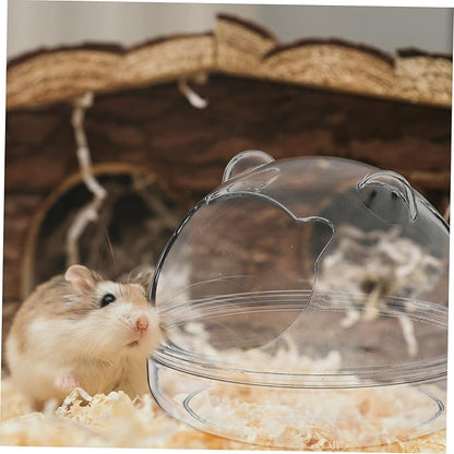 Toyvian Quality Hamster Bathtub Guinea Pig Bath Basin Pet Supply Chinchilla Dust Bath Hamster Tube Tub Animal Cage Liners Compact Lightweight Detachable Design Suitable for Pet Bathroom
