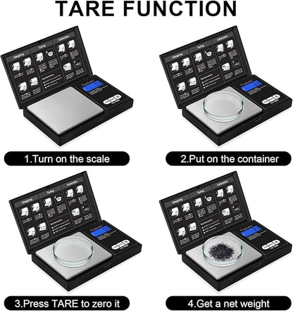 Fuzion Digital Pocket Gram Scale 1000g/0.1g, Small Digital Scales Grams Ounces Grains, Herb Scale, Jewelry Scale, Portable Travel Food Scale