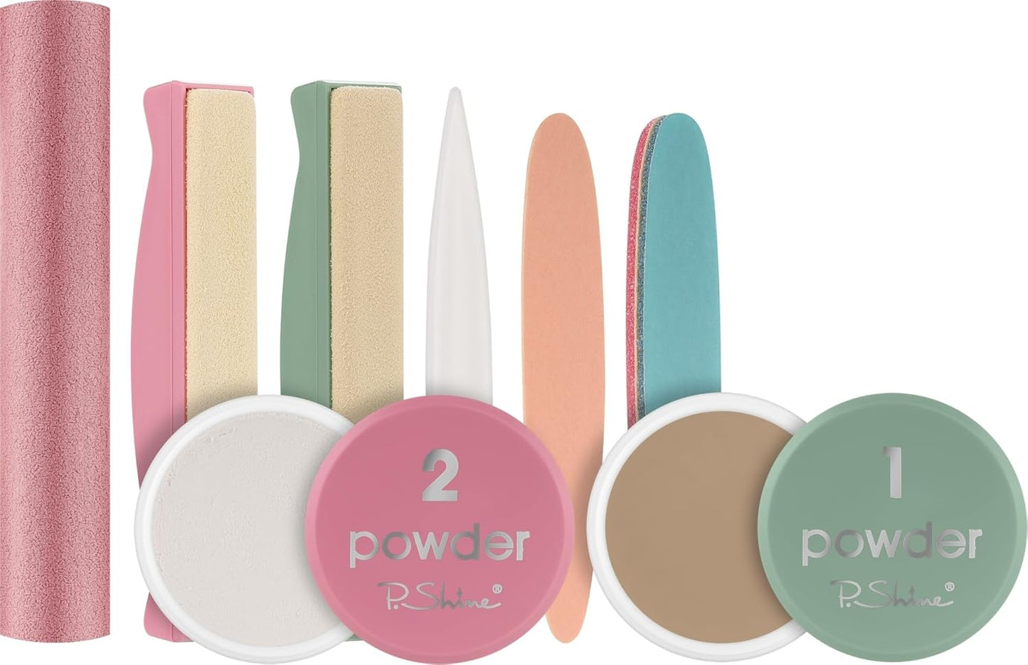 P-Shine Japanese Manicure Set - Powder Nail Kit - Nail Strengthener & Repair for Damaged Nails - Professional Nail Plate Care