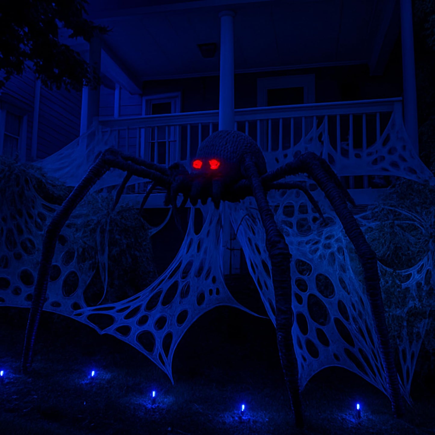 VICAMB 470sqft Giant Spider Web Halloween Decorations Outdoor Cut Your Own Spider Web Netting Beef Netting for Haunted House,Halloween Party Decoration