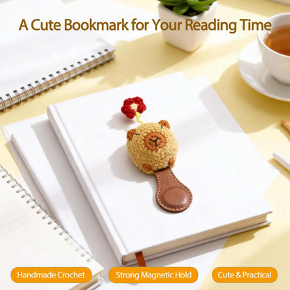 Crochet Bookmark for Women, 3D Handmade Cute Animal Bookmark, Funny Unique Gift for Book Lovers, Aesthetic Reading Accessory, Gift for Women