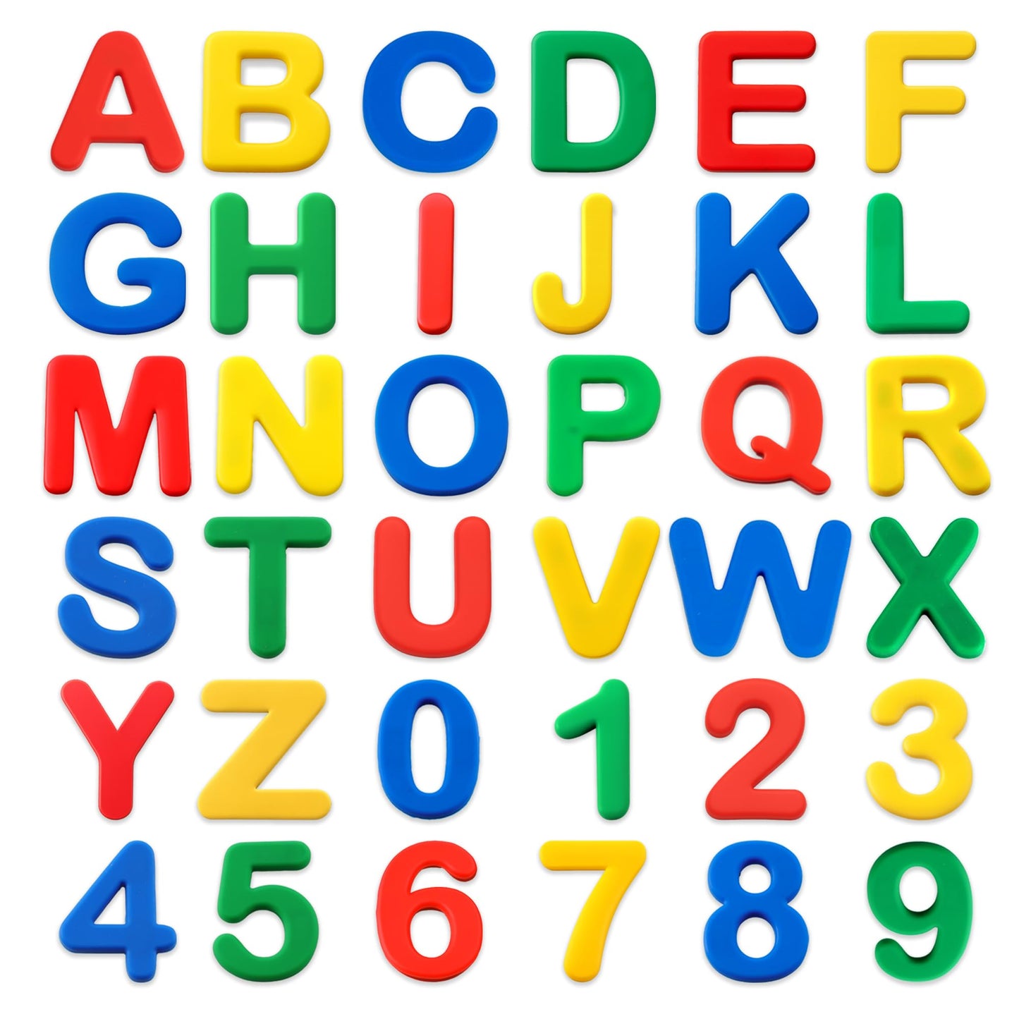 Silicone Alphabet Magnetic Letters and Numbers Set, 36 PCS Educational Multicolor ABC Fridge Magnets – Durable, Fun Learning Toy for Early Childhood
