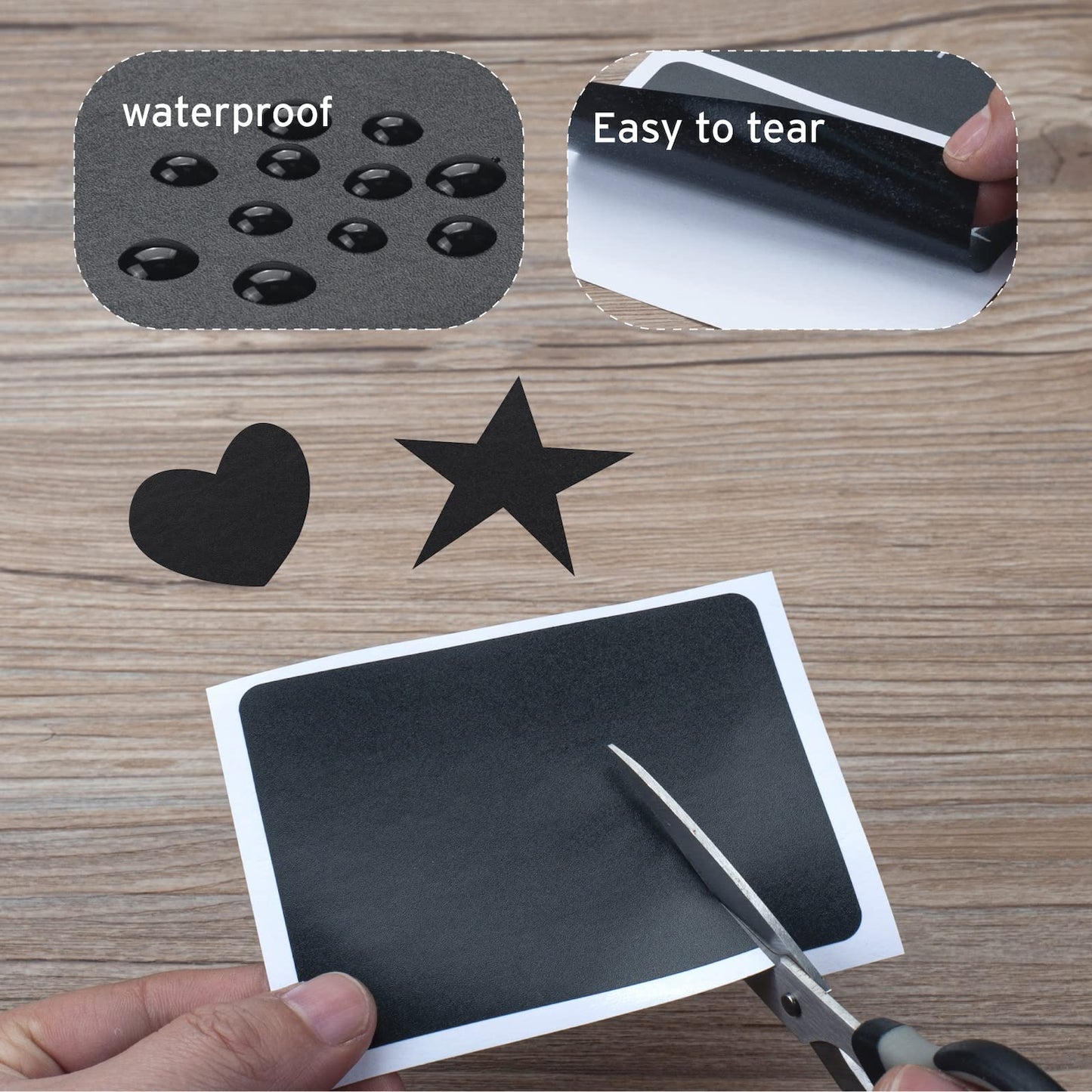 ONUPGO Chalkboard Labels (48 Pack), Reusable Blackboard Stickers, Waterproof Chalkboard Sticker for Jars, Parties Decoration, Craft Rooms, Weddings, Storage, Organize Your Home & Kitchen(4"x3")