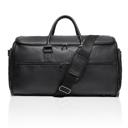 seyfocnia Carry On Garment Bag for Travel, Convertible Travel Garment Bag for Men Women, 2 in 1 Hanging Suitcase Suit Business Travel Bag, Black
