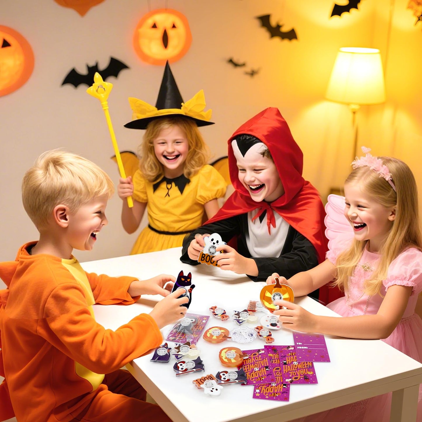 ERTIUANIO 24 Pcs Halloween Fidget Spinner Bulk for Teens Adults, Halloween Trick Or Treat Goodie Bag Stuffers, Halloween Party Favors Supplies Classroom Prizes Giveaways Gifts for Boys Girls