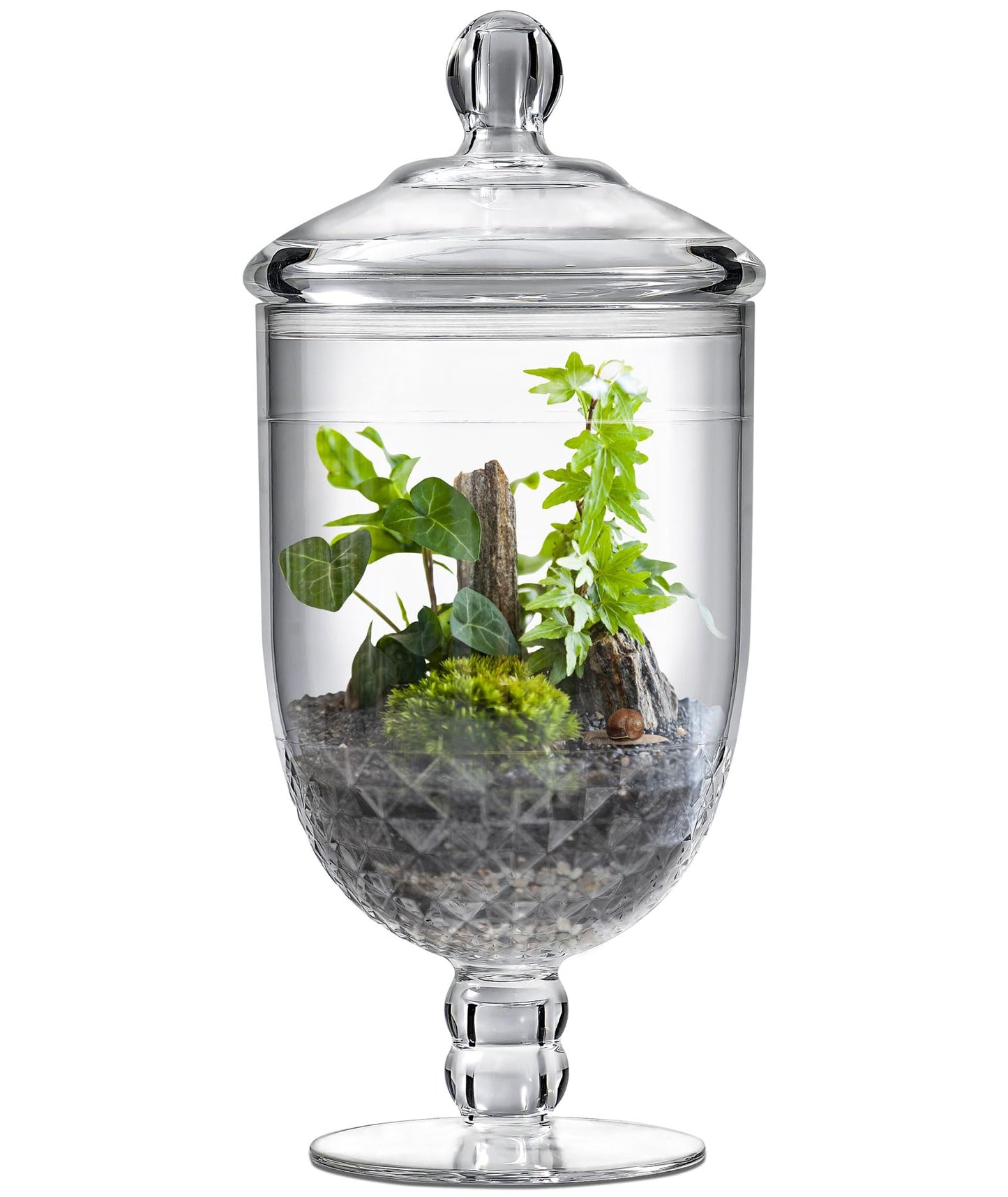 Moflekja Apothecary Jar with Airtight Lid in Premium Acrylic Plastic, Decorative Weddings Candy Buffet, Elegant Storage Jar, 50-Ounce