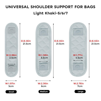 GIVLEFLY Small Shoulder Strap Pad for Purse & Tote Bags, Soft Cushion Protector with Anti-Slip Backing, Comfortable Support, Light Blue
