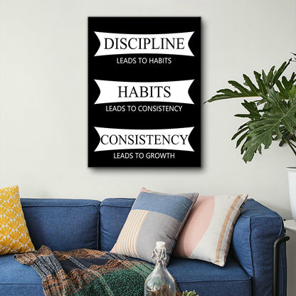 DINGFUN Motivational Wall Art Office Decor Inspirational Entrepreneur Quotes Canvas Positive Poster Painting Artwork for Modern Home Bedroom Study Room Living Room Picture Ready to Hang [18''Wx24''H]