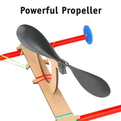 Rubber Band Propeller Car Kit, 30-Pack – Build 30 Rubber Band Propeller Cars, Complete STEM Engineering Project Kit for Classrooms, Ages 8+