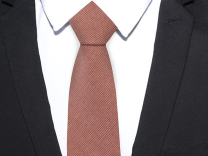 Luckyvestir Skinny Ties for Men 2.5'' Cotton Tie Solid Color Neckites for Wedding Business Graduation Party