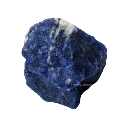 Sodalite Raw Crystals and Healing Stones, Natural Rocks for Tumbling and DIY Raw Stones and Crystals (1 lb)