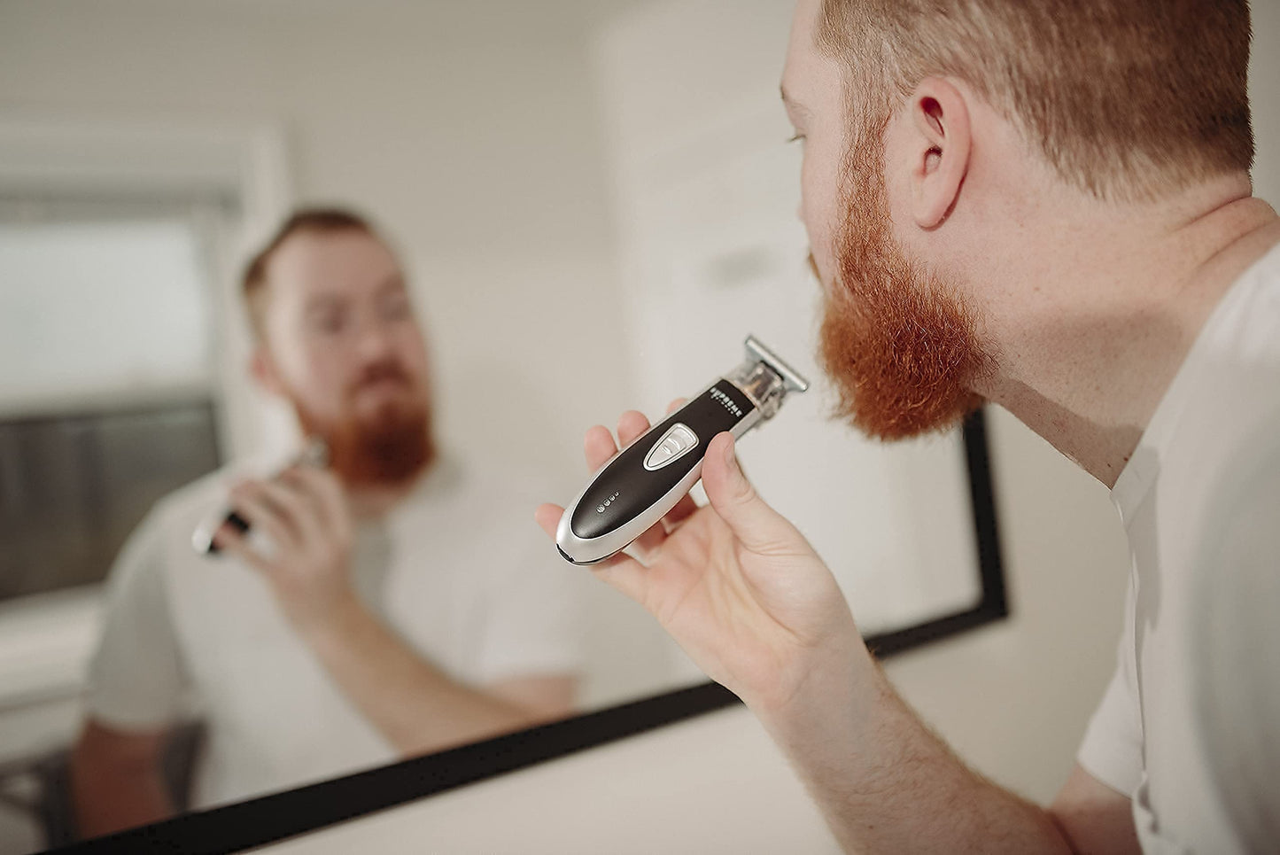 Supreme Trimmer T Shaper - Quiet Cordless Beard & Hair Trimmer for Men | 120 Min Runtime, Low Noise, Zero-Gap DLC Blade | Ideal for Sensitive Skin, Kids & Elderly | ST5206