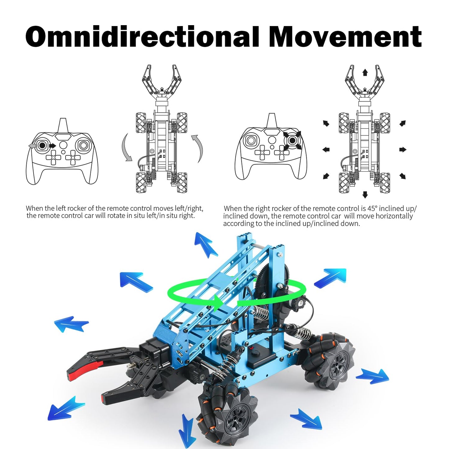 VANLINNY Robot Arm,STEM Project for Boys Age 8-12,Robotic Kit for Aged 12-16,Educational Science Kits for Kids,Building Experiment Robotics Set Project Gifts for 8 9 10 11 12 Years Old Teens.