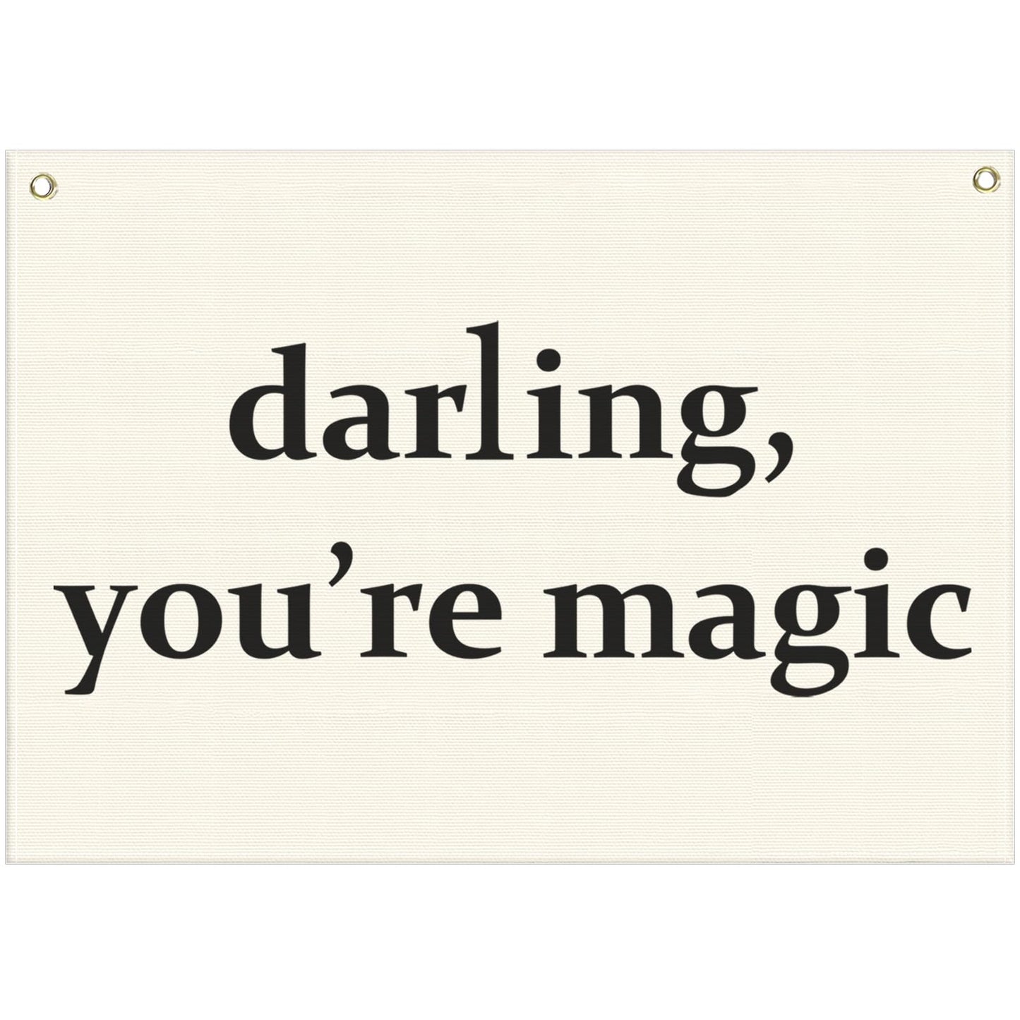 Nursery Canvas Banner Wall Decor Hanging Rectangular Flag Sign Art for Baby Kids Boy Girl,Babyroom Bedroom Playroom Decor,Christmas Gift for Nursery Wall Decor-Darling You’re Magic-28.5"L x 20"W