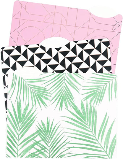 U Brands 3 Tab Files Folders, Modern + Pretty, 24 Count