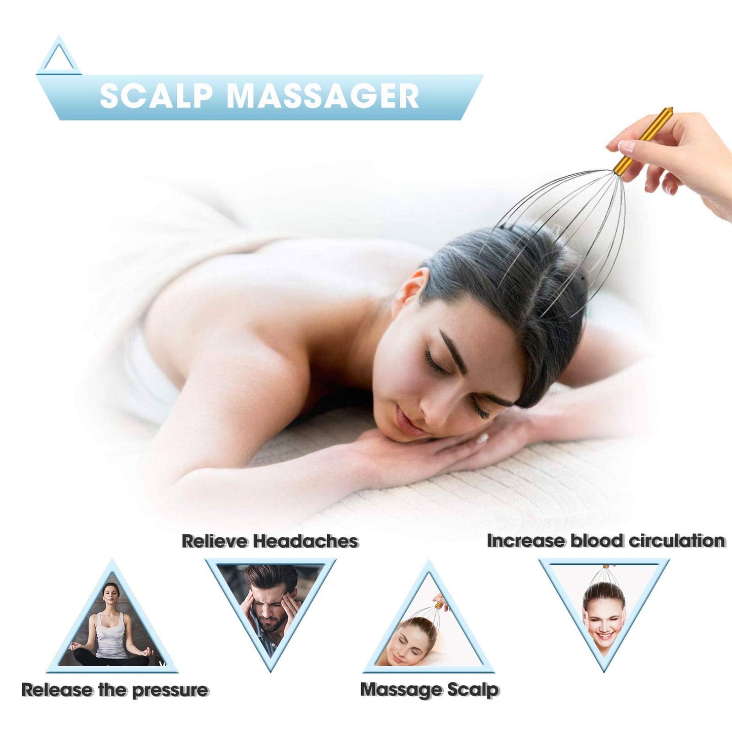 MagicMakers Electric Shiatsu Neck Massager with Heat - Pain Relief for Back, Shoulders & Feet - Gift for Men, Women, Mom & Dad - From Daughter or Son - Ideal for Christmas, Mother's Day & Father's Day