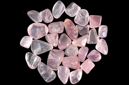 ZenQ 1 lb Rose Quartz Tumbled Stone Chips Crushed Natural Crystal Quartz Pieces
