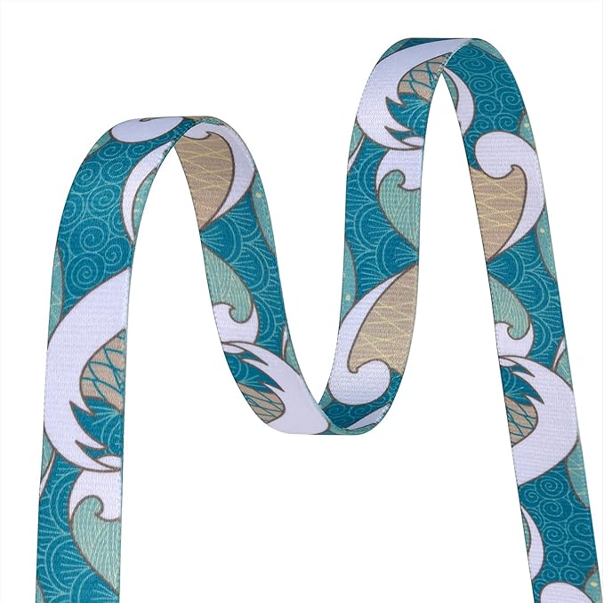 MarukoPet Dog Collar, Adjustable for Small Medium Large Dogs Puppy, Cute Design with Bohemia Floral Tribal Geometric Patterns Boys Girls Dog Collar(Sea Wave-M)