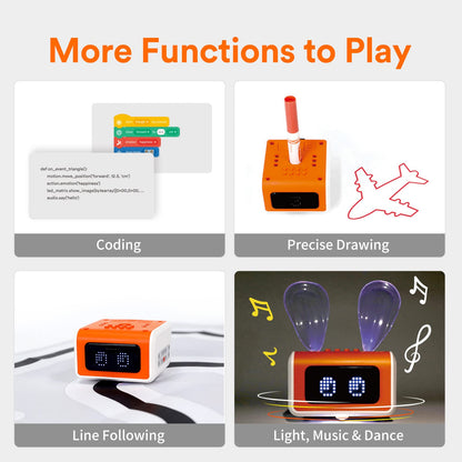 MatataStudio VinciBot STEM Robotics for Kids Ages 8-12, Scratch&Python Programmable Robot with AI Function for Teens School Grade 3-7, Educational Coding Robot Kit for Boys & Girls, Ages 8+