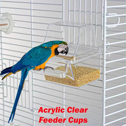 Large Open/Close Top Bird Cage Side Breeding Nest Box Doors Easy Clean Pull Out Tray Clear Feeder Cups for Canary Parakeet Cockatiel Lovebird Finches with Removable Rolling Stand