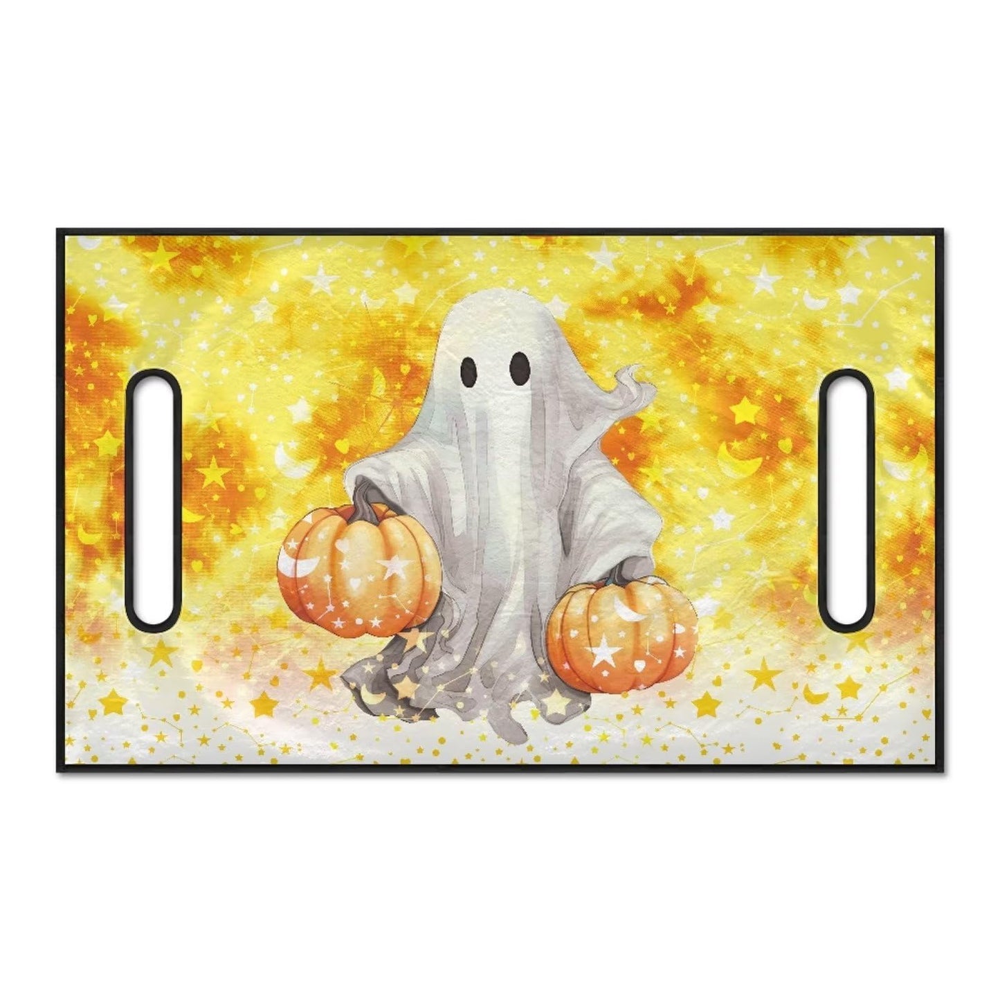 Yewattles Halloween Seat Cover for Golf Cart Universal Fit Most 2 Passenger Club Car Lightweight Anti-hot Golf Cart Seat Towel Blanket Protector Pumpkin Ghost Print Decor