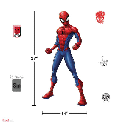 Marvel Spider-Man Wall Decal by Wall Palz, 25'' Vinyl Sticker with 3D Augmented Reality Interaction, Superhero Themed Room Decor for Boys