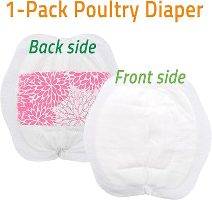 Adjustable Chicken Harness & Diaper with 5.4ft Leash | Escape-Proof Breathable Mesh | Outdoor Walking Training for Hens Ducks & Chicks | Stop Droppings & Feather Mess