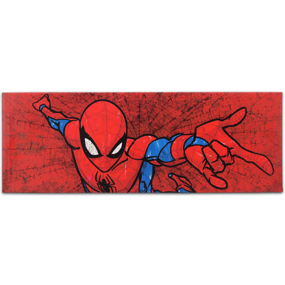 Open Road Brands Marvel Spider-Man Web Gallery Wrapped Canvas Wall Decor - Large Horizontal Spider-Man Wall Art for Man Cave or Movie Room