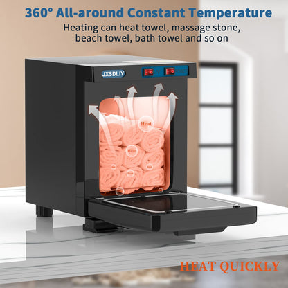 Small Hot Towel Warmer for Spa Home Salon Esthetician 2-in-1 5L Mini Personal Hot Towel Cabinet Towel Warmers Spa, Fast Heating Towel Heater Towel Steamer for Facials…