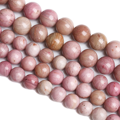 6MM 60PCS Natural Stone Red Rhodochrosite Gemstone Crystal Beads for Jewelry Making DIY Bracelet Necklace Semi Precious Beads
