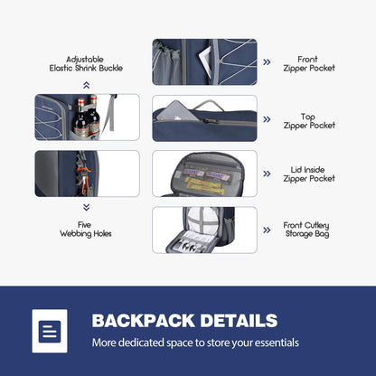 Maelstrom Cooler Backpack,50 Can Backpack Cooler Leakproof,Insulated Soft Cooler Bag,Camping Cooler,Beach Cooler,Ice Chest Backpack,Lightweight Travel Cooler Lunch Backpack for Hiking,Shopping,Blue