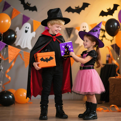 NEBURORA 30 Pack Halloween Greeting Cards with Envelopes and Stickers for Happy Halloween Party Favors Gifts Bag Fillers