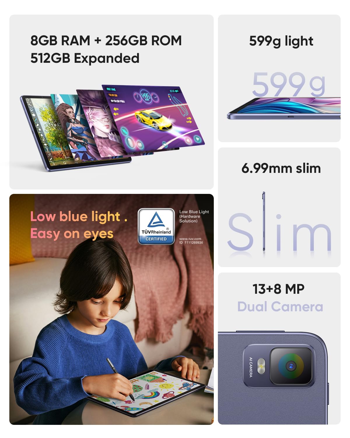 XPPen Standalone Drawing Tablet No Computer Needed Magic Drawing Pad with 16384 Pressure Levels X3 Pro Slim Pencil 12.2-inch Digital Art Tablet with Paper-Like Screen, 8GB + 256GB Portable for Artists