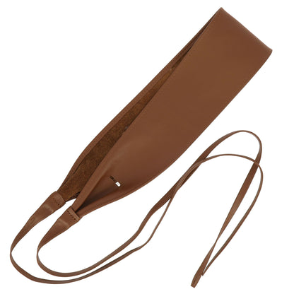 FASHIONGEN - Woman Italian leather Obi belt, CASSIANE - Light Brown, L-XL