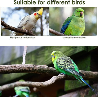 4 Pcs Bird Diaper, Cute Pet Bird Diaper, Parrot Nappy Reusable Flight Suit with Waterproof Inner Birds Diapers for Parakeet Cockatiel Mini Macaw Budgie Canary