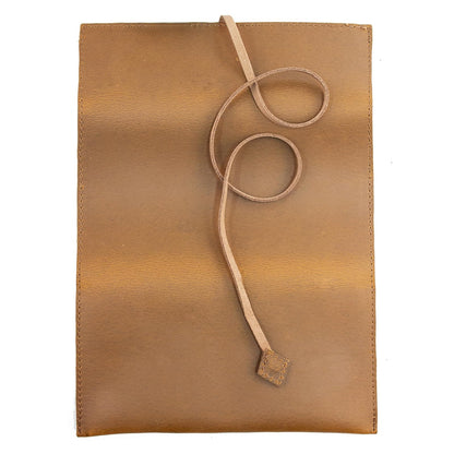 Boshiho Genuine Leather Roll Up Tobacco Pouch with Rolling Tip Paper Holder Slot (Brown (M))