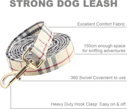 SuperBuddy Dog Collar and Leash,Breathable Adjustable Dog Collar-Safe Buckle-Collars for Small Medium Large Pet