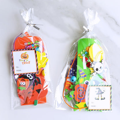 Winlyn 24 Sets Halloween Craft Kits Fall Crafts DIY Candy Corn Bat Ghost Witches Bookmark Ornaments Art Sets Foam Stickers Arts and Crafts for Kids Classroom Activities Trick-or-Treaters Party Favors