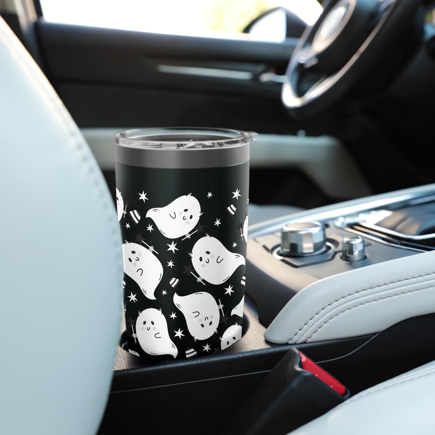 Halloween Ghost, Funny Cute Ghost Print Stainless Steel Insulated Tumbler