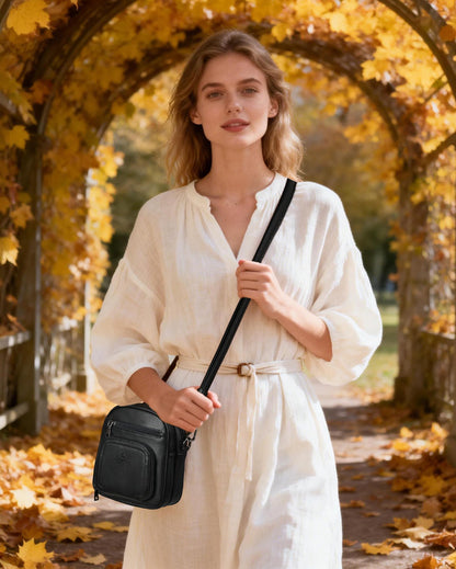 FADEON Small Purses for Women Crossbody Bags, Designer PU Leather Mini Cross Body Purse Travel Shoulder Bag Card Slots