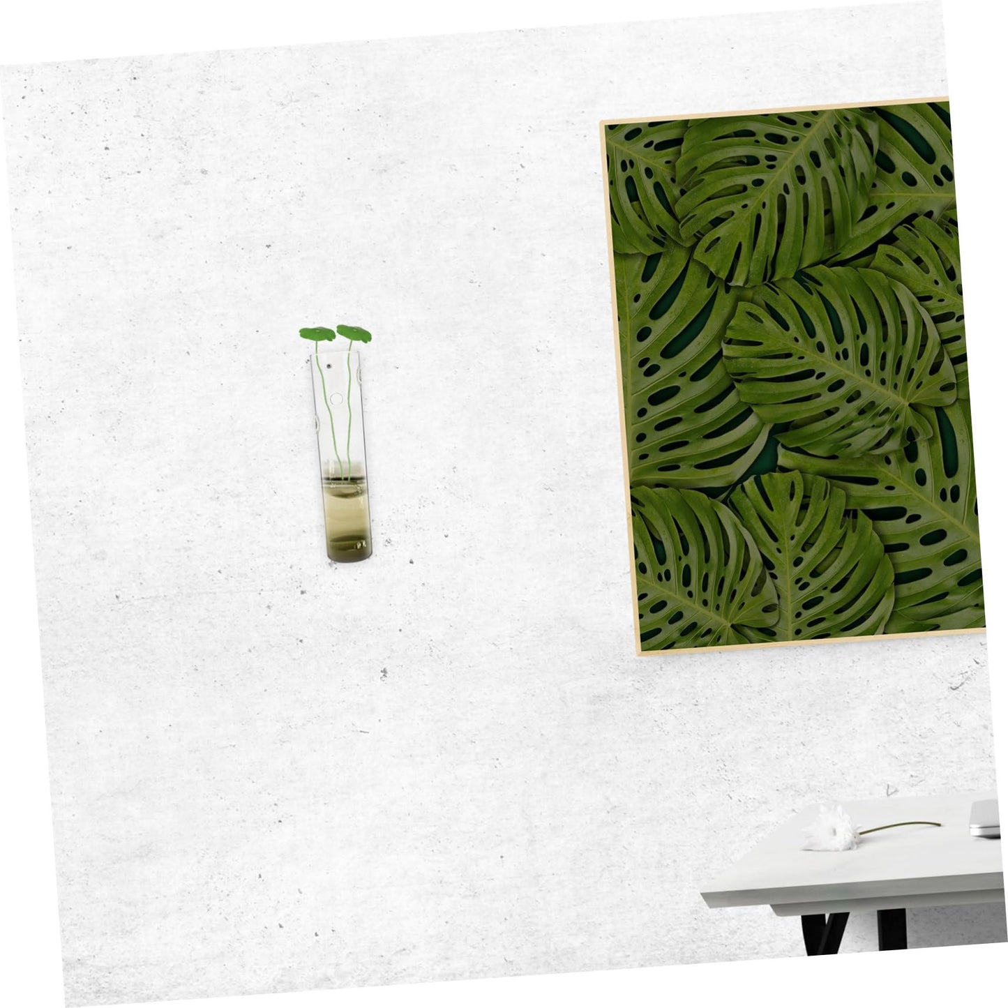Toyvian Transparent Wall Hanging Planter Hydroponic Vase for Indoor Flowers Decorative Glass Terrarium for Home Decor Space-Saving Design Quality Craftsmanship