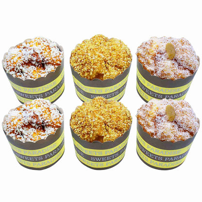 SurpriseSeptember 6PCS Artificial fake cupcake, lifelike fake food display, fake cakes bread dessert decoration, used for party, family decoration, display props artificial cake model (B)