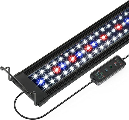 OYO WATER 20 Inch Aquarium LED Light with Timer, 24/7 Cycle, 5 Dimmable Brightness, Sunrise/Sunset Simulation for 10/20/30/55 Gallon Fish Tank