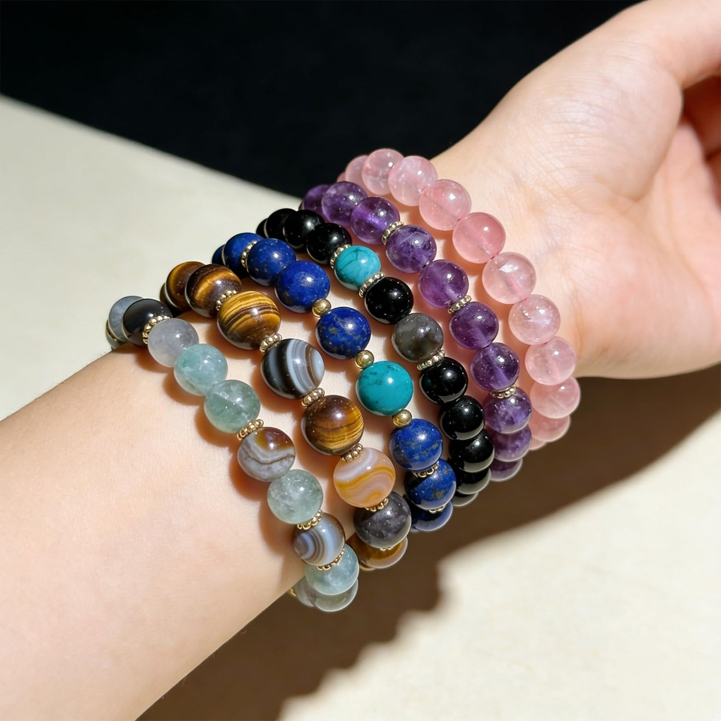 DIQIO Persian Jade Stone Beads for Jewelry Making - 6mm Gemstone Round Loose Beads for Bracelets(58-60pcs, Green Yellow Persian Jade)