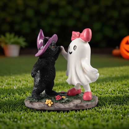 PAJH Halloween Decorations Indoor Ghost Gifts, Black Cat Ghost