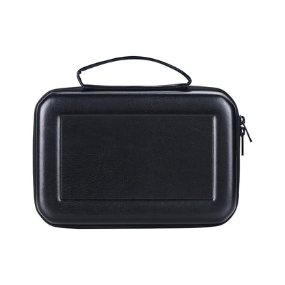 MIVLXLX PU Leather 16 Slots pen case/boxes， Pencil Tray Case Organizer,Handmade Display Zippered Pouch for Rollerball Pen，fountain pen-Retro（black）