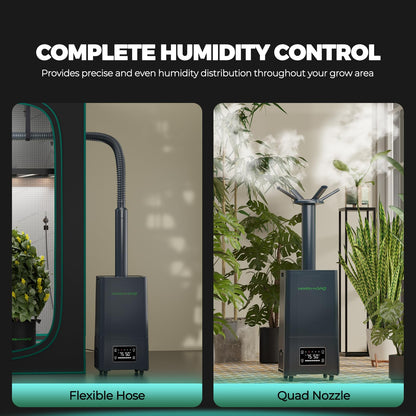MARS HYDRO Plant Humidifier 5L,with Adjustable Humidity,Timer Function,Ultrasonic Precise and Silent Operation,No-Leak Seal for Grow Tent,Indoor Planting,Greenhouse,Bedroom