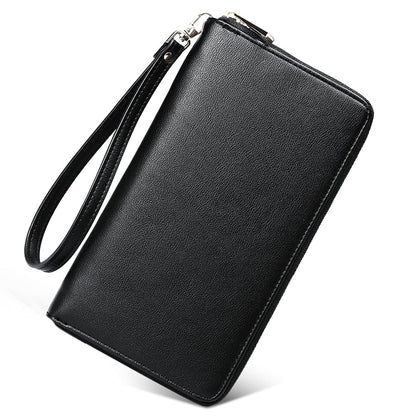 CLUCI Women's Large PU Leather Wristlet Wallet Purse with RFID Blocking Zip Around Card Holder Ladies Travel Clutch