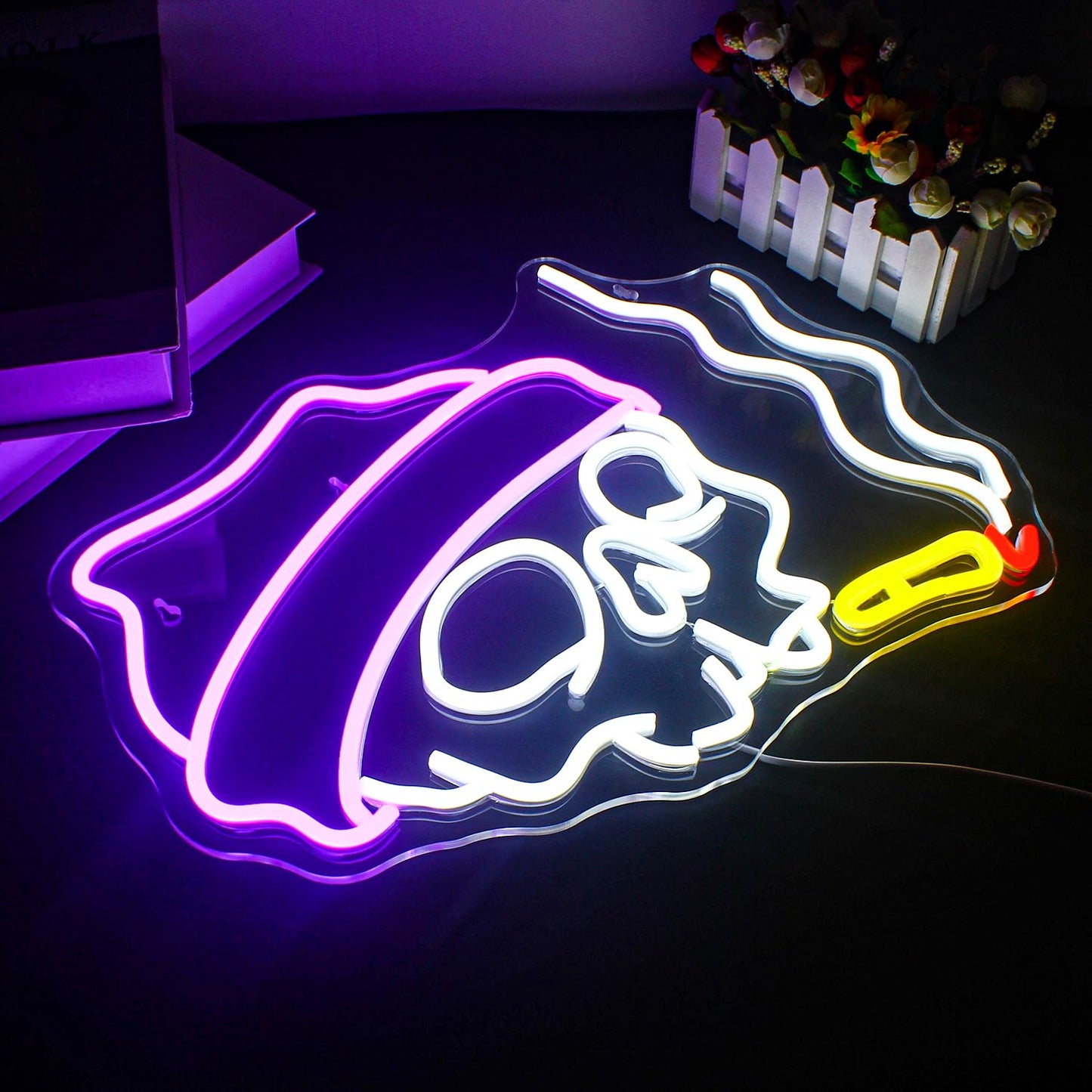 LUCUNSTAR UFO Neon Sign For Room,Alien Spaceship Dimmable LED Neon Light, Space Neon Signs for Wall Decor, Blue UFO Neon Light up Sign for Bedroom Game Room Wall Decor,Ufo Lovers